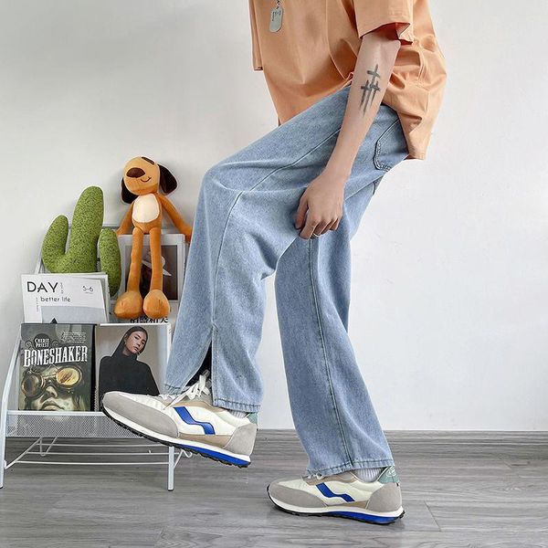 men's jeans summer thin baggy men's fashion casual wide-leg men streetwear loose hip-hop straight denim trousers mens s-3xl, Blue
men's jeans summer thin baggy men's fashion casual wide-leg men streetwear loose hip-hop straight denim trousers mens s-3xl, Blue