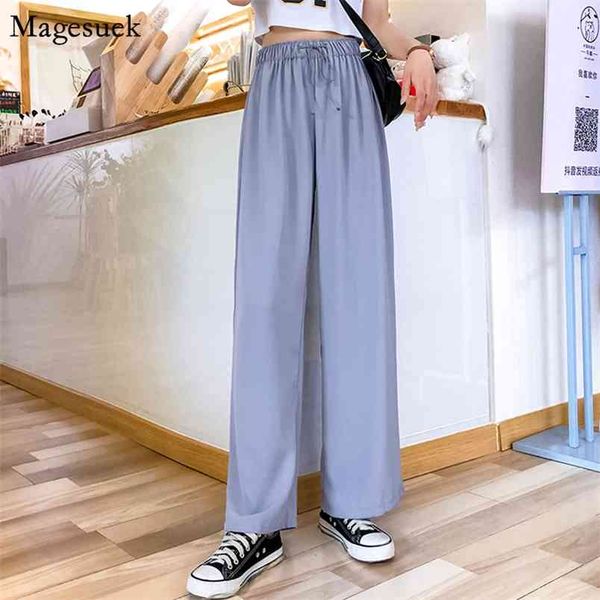 autumn elastic wide leg pants women solid loose long female drape high waist with drawstring pantalon femme 9385 210512, Blue
autumn elastic wide leg pants women solid loose long female drape high waist with drawstring pantalon femme 9385 210512, Blue