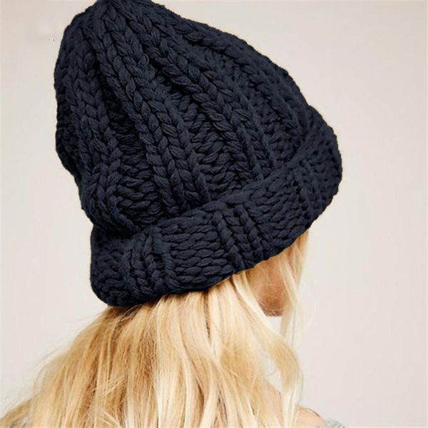 beanie/skull caps women winter knitted beanies hat thick soft warm coarse large solid female ski bonnet skullies cap, Blue;gray
beanie/skull caps women winter knitted beanies hat thick soft warm coarse large solid female ski bonnet skullies cap, Blue;gray