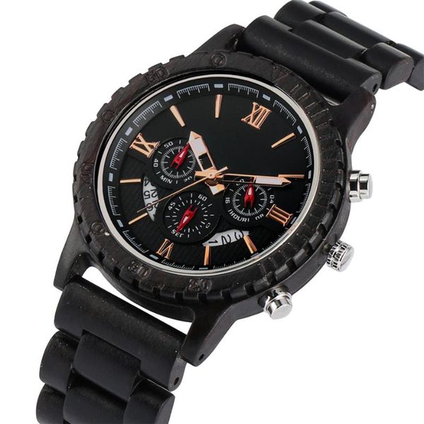 wristwatches arrival 2021 ebony wood quartz movement men's watch calendar chronograph dial design wooden male business wristwatch, Slivery;brown
wristwatches arrival 2021 ebony wood quartz movement men's watch calendar chronograph dial design wooden male business wristwatch, Slivery;brown