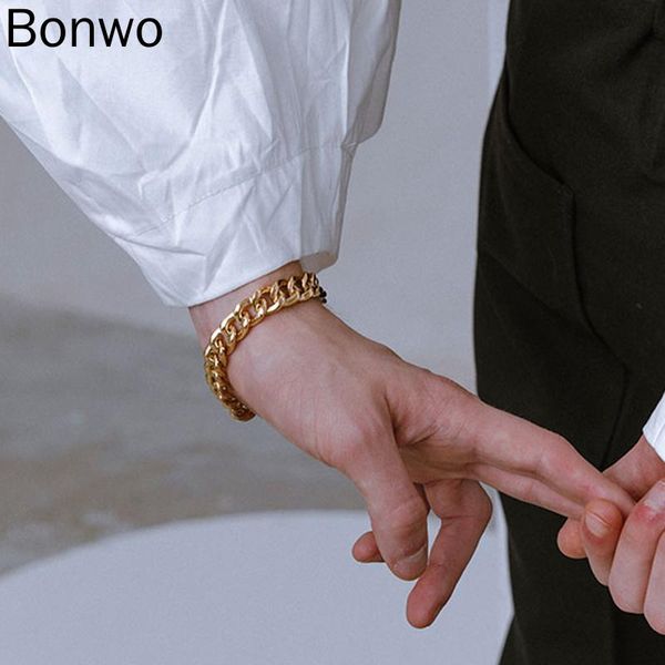 dance punk chain link bracelets for women men chunky wrist bangles fashion cuban bracelet femme couple jewelry charm, Golden;silver
dance punk chain link bracelets for women men chunky wrist bangles fashion cuban bracelet femme couple jewelry charm, Golden;silver