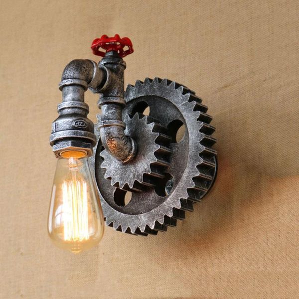 wall lamp industry vintage retro loft iron wood gear wheel light study showroom living room bar club cafe bra sconce
wall lamp industry vintage retro loft iron wood gear wheel light study showroom living room bar club cafe bra sconce