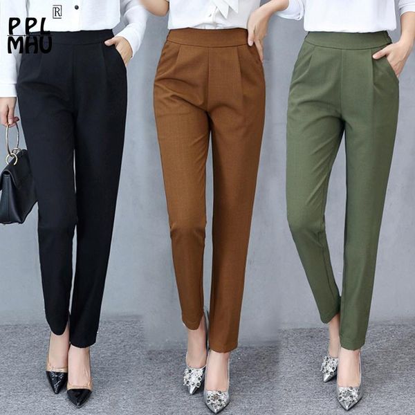 women's pants & capris fashion summer and autumn thin stretch harem 2021 women loose large size korean wild trousers casual, Black;white
women's pants & capris fashion summer and autumn thin stretch harem 2021 women loose large size korean wild trousers casual, Black;white