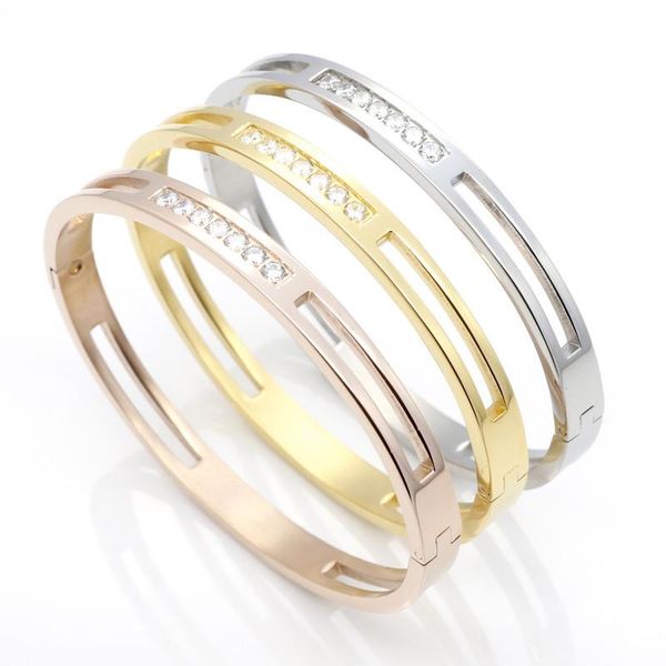 bangle cz zircon 316l titanium stainless steel love cuff gold color crystal brand lover charm bracelets & bangles for women men, Black
bangle cz zircon 316l titanium stainless steel love cuff gold color crystal brand lover charm bracelets & bangles for women men, Black