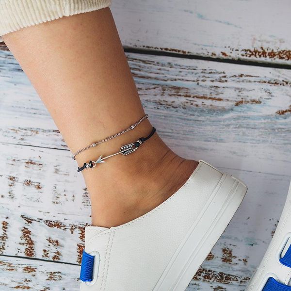 anklets 2021 vintage geometric metal arrow shape double-layer for women fashion rice beads anklet female jewelry accessories, Red;blue
anklets 2021 vintage geometric metal arrow shape double-layer for women fashion rice beads anklet female jewelry accessories, Red;blue