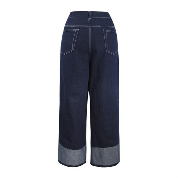 kissmilk plus size simple casual high waist solid color pant contrast pressure line patch pocket straight cuff jeans women's, Blue
kissmilk plus size simple casual high waist solid color pant contrast pressure line patch pocket straight cuff jeans women's, Blue