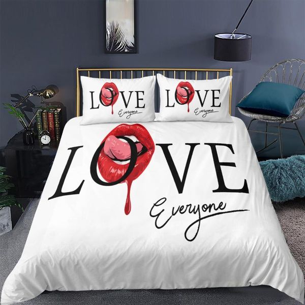 lips bedding 3d comforter cover set luxury red lip print duvet king single sets soft bedroom decor
lips bedding 3d comforter cover set luxury red lip print duvet king single sets soft bedroom decor