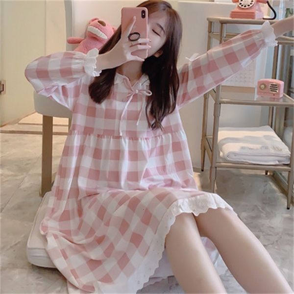 women's sleepwear women spring autumn long-sleeved cotton night dress student plaid cartoon nightshirt loose long home wear sleepwear n, Black;red
women's sleepwear women spring autumn long-sleeved cotton night dress student plaid cartoon nightshirt loose long home wear sleepwear n, Black;red