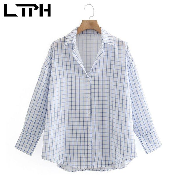 loose vintage blouses for women plaid shirt long sleeve polo collar casual shirts simple comfortable summer 210427, White
loose vintage blouses for women plaid shirt long sleeve polo collar casual shirts simple comfortable summer 210427, White