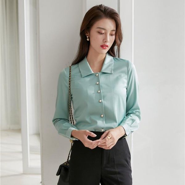 women's blouses & shirts fashion women female long sleeve ladies work office uniform ol, White
women's blouses & shirts fashion women female long sleeve ladies work office uniform ol, White