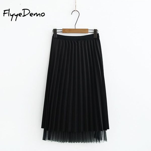 skirts 2021 summer pleated long midi skirt women solid color lace up mesh elegant female elastic waist plus size, Black
skirts 2021 summer pleated long midi skirt women solid color lace up mesh elegant female elastic waist plus size, Black