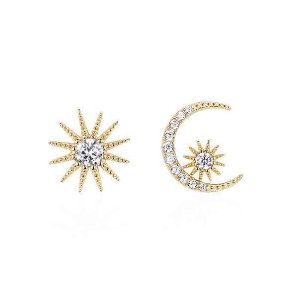 other s925 sterling silver stars moon zircon asymmetric stud earrings woman girl korean fashion shiny accessories banquet jewelry gift, Golden;silver
other s925 sterling silver stars moon zircon asymmetric stud earrings woman girl korean fashion shiny accessories banquet jewelry gift, Golden;silver