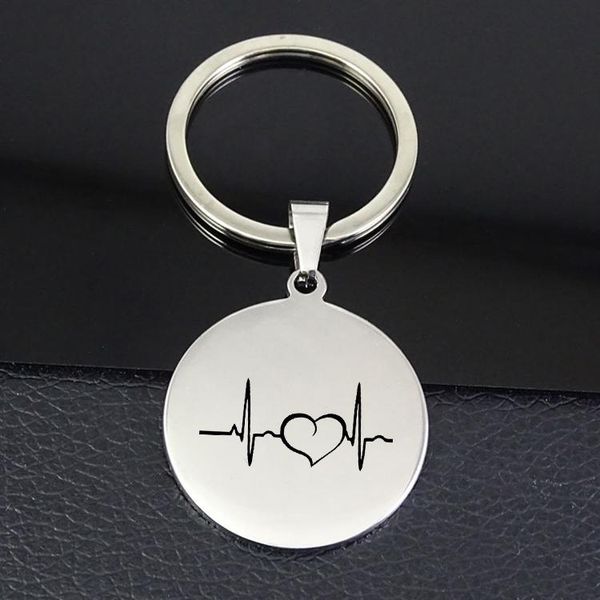 keychains unique heartbeat lifeline keychain stainless steel jewelry for men and women yp7372, Silver
keychains unique heartbeat lifeline keychain stainless steel jewelry for men and women yp7372, Silver
