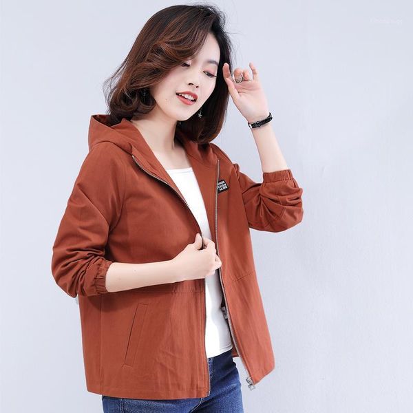 women's jackets elegant women jacket short slim casual long sleeve coat middle-aged 2021 fashion spring autumn outerwear windbreaker m-, Black;brown
women's jackets elegant women jacket short slim casual long sleeve coat middle-aged 2021 fashion spring autumn outerwear windbreaker m-, Black;brown