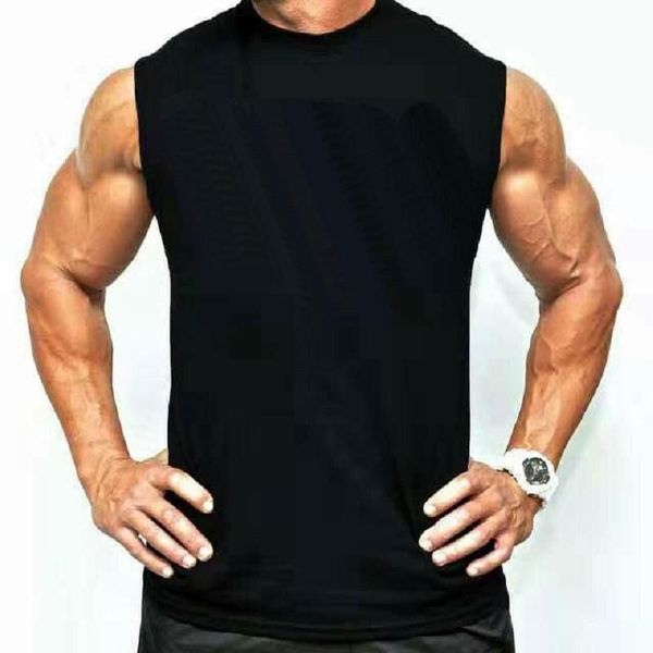 men' tank gym muscle training fitness clothing casual simple quick-drying breathable cotton vest running sports sleeveless t-shirt, White;black
men' tank gym muscle training fitness clothing casual simple quick-drying breathable cotton vest running sports sleeveless t-shirt, White;black