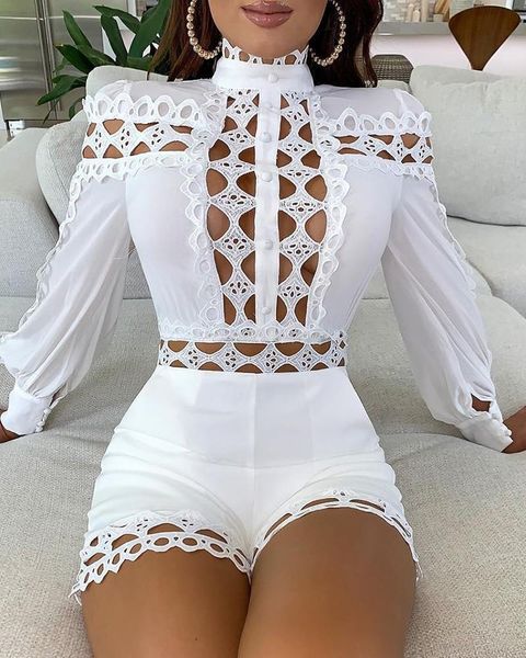 women's jumpsuits & rompers women lattice design hollow out romper summer playsuits solid embroidery bodycon, Black;white
women's jumpsuits & rompers women lattice design hollow out romper summer playsuits solid embroidery bodycon, Black;white