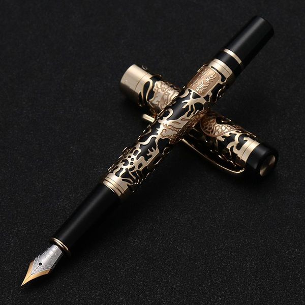luxury quality jinhao 5000 dragon metal fountain pen cutout relief gloden calligraphy ink business office school supplies pens
luxury quality jinhao 5000 dragon metal fountain pen cutout relief gloden calligraphy ink business office school supplies pens