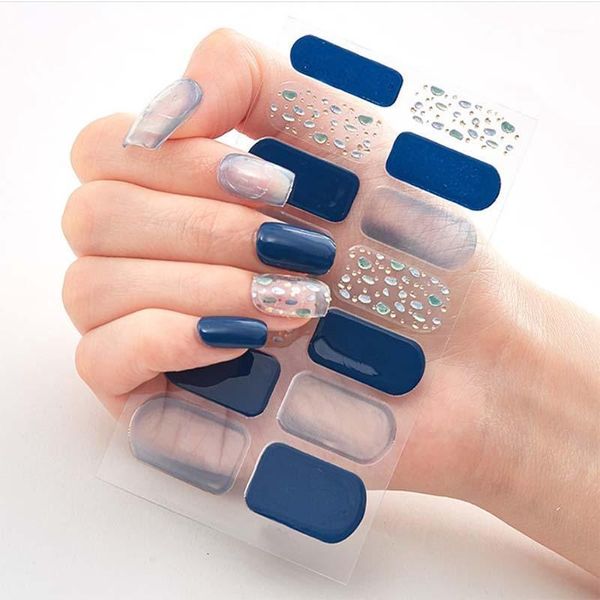 colorful shinny full nail art tips diy adhesive wraps waterproof stickers decorations manicure drop d221, Black
colorful shinny full nail art tips diy adhesive wraps waterproof stickers decorations manicure drop d221, Black