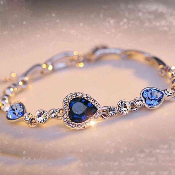 famshin womens ladies crystal rhinestone bangle ocean blue bracelet chain heart jewelry party gifts, Black
famshin womens ladies crystal rhinestone bangle ocean blue bracelet chain heart jewelry party gifts, Black