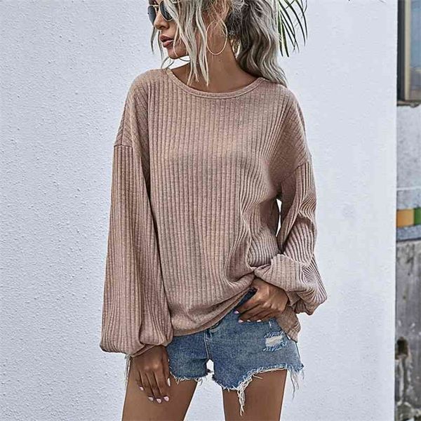 women knitted solid autumn winter sweater long lantern sleeve o neck pullover loose sweaters female streetwear 210520, White;black
women knitted solid autumn winter sweater long lantern sleeve o neck pullover loose sweaters female streetwear 210520, White;black