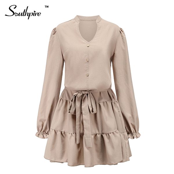 2021southpire a-line v-neck short ruffle mini dress women front button fashion street wear casual dresses ladies daily clothes, Black;gray
2021southpire a-line v-neck short ruffle mini dress women front button fashion street wear casual dresses ladies daily clothes, Black;gray