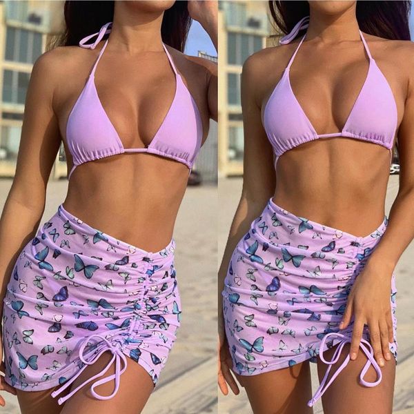 women's swimwear summer swimsuit butterfly print two-piece bikini halter bandage beachwear push up set brazilian, White;black
women's swimwear summer swimsuit butterfly print two-piece bikini halter bandage beachwear push up set brazilian, White;black