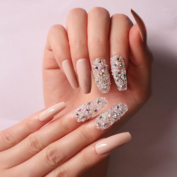 24pcs transparent micro bead drill coffee ballerina removable false nails manicure patch ti1, Red;gold
24pcs transparent micro bead drill coffee ballerina removable false nails manicure patch ti1, Red;gold