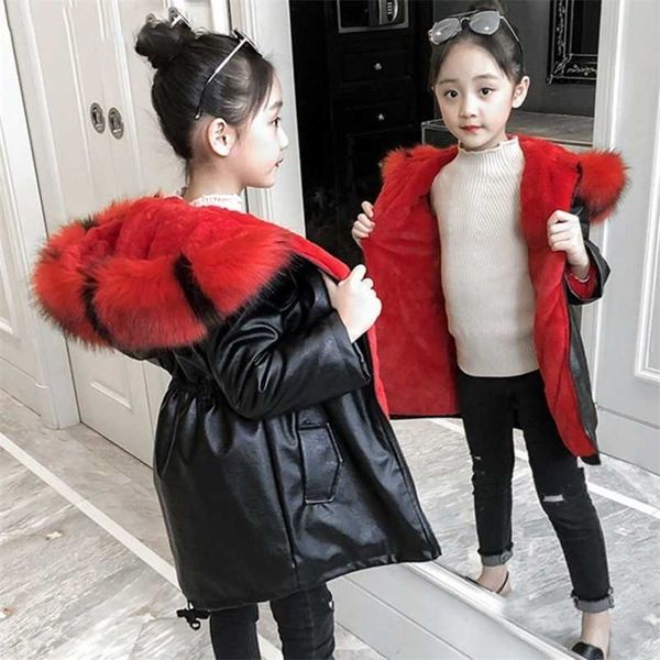 children winter velvet jacket waterproof parkas outerwear hooded coats for girls outwear pu leather snowsuit windbreaker 211204, Blue;gray
children winter velvet jacket waterproof parkas outerwear hooded coats for girls outwear pu leather snowsuit windbreaker 211204, Blue;gray