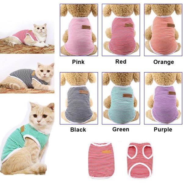 dog apparel b47 cute clothes summer striped cat vest clothing breathable shirt for puppy dogs cats t-shirt small
dog apparel b47 cute clothes summer striped cat vest clothing breathable shirt for puppy dogs cats t-shirt small