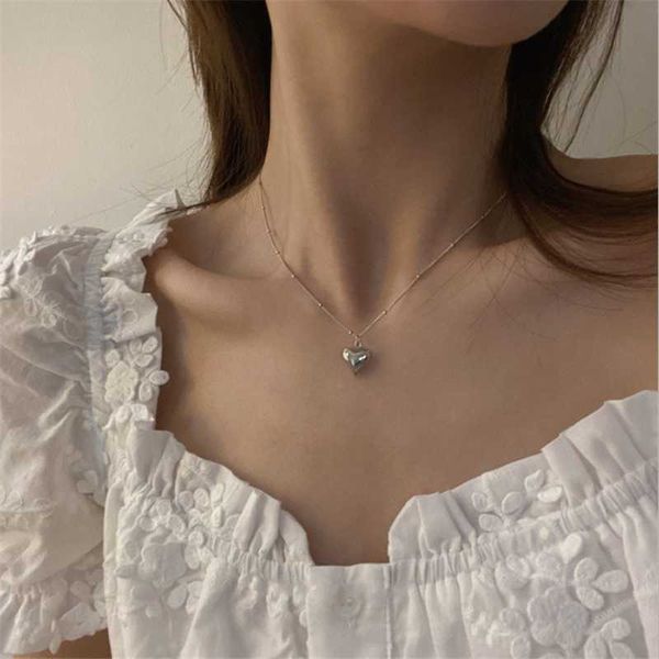 simple korean love necklace temperament short slender clavicle chain women's holiday gift party jewelry wholesale pendant necklaces, Silver
simple korean love necklace temperament short slender clavicle chain women's holiday gift party jewelry wholesale pendant necklaces, Silver