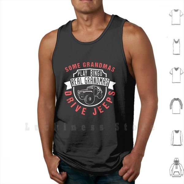 some grandaas play bingo real grandmas drive jeeps tank vest 100% cotton funny quotes, White;black
some grandaas play bingo real grandmas drive jeeps tank vest 100% cotton funny quotes, White;black
