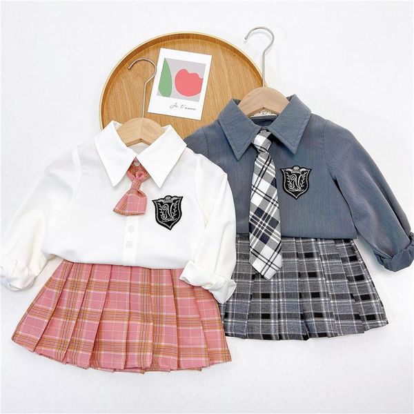 clothing sets girls jk uniform college style children shirts pleated plaid skirt outfits kids performance party costume, White
clothing sets girls jk uniform college style children shirts pleated plaid skirt outfits kids performance party costume, White