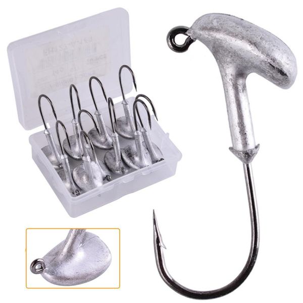 fishing hooks 10pc tumbler head hook jig bait 2.5g 3.5g 5g 7g 10g 12g 14g 18g for soft lure tackle accessorie with box
fishing hooks 10pc tumbler head hook jig bait 2.5g 3.5g 5g 7g 10g 12g 14g 18g for soft lure tackle accessorie with box