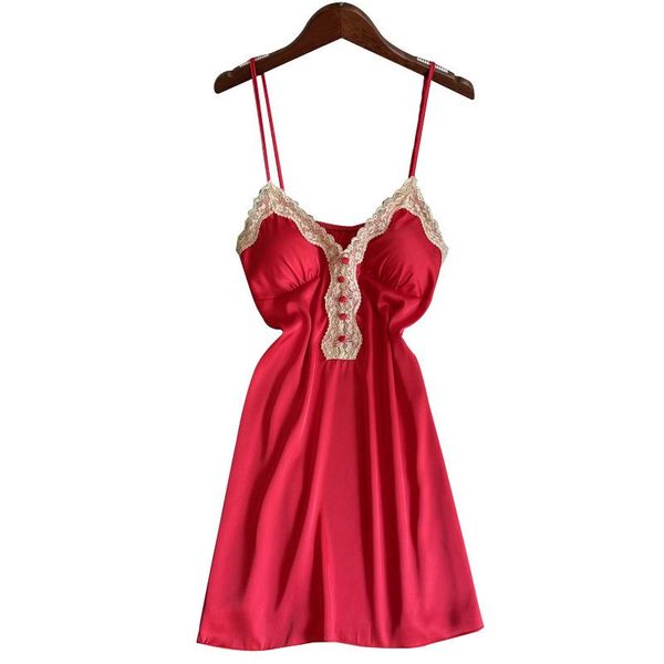 red wine sleepwear silk satin nightgown lace charming spaghetti strap soft comfort summer night dress babydoll homewear women's, Black;red
red wine sleepwear silk satin nightgown lace charming spaghetti strap soft comfort summer night dress babydoll homewear women's, Black;red