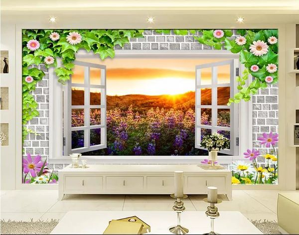 wallpapers 3d wallpaper custom po livingroom mural window lavender and sunse painting sofa tv background for wall
wallpapers 3d wallpaper custom po livingroom mural window lavender and sunse painting sofa tv background for wall