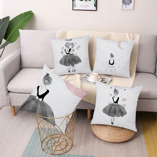 cushion/decorative pillow nordic style pink ballet girl printing cushion cover car sofa pillowcase simple home decoration ornaments
cushion/decorative pillow nordic style pink ballet girl printing cushion cover car sofa pillowcase simple home decoration ornaments
