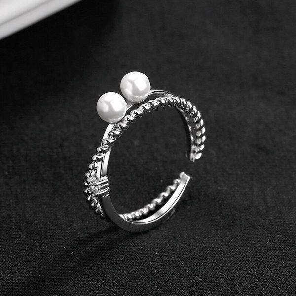 new indifference index finger female fashion personality light luxury double layer flash diamond cross pearl ring jewelry, Black
new indifference index finger female fashion personality light luxury double layer flash diamond cross pearl ring jewelry, Black