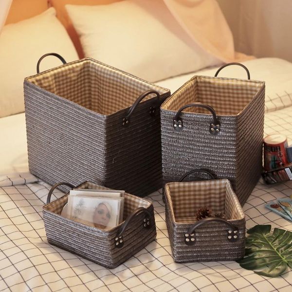 storage baskets foldable laundry basket woven box toy snack sundries organizer handmade drawer home
storage baskets foldable laundry basket woven box toy snack sundries organizer handmade drawer home