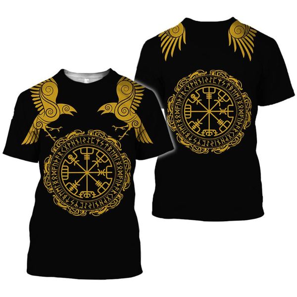 men's t-shirts 2021 latest viking symbol 3d printed t-shirt summer short-sleeved harajuku tshirt street hip-hop oversized tshirts, White;black
men's t-shirts 2021 latest viking symbol 3d printed t-shirt summer short-sleeved harajuku tshirt street hip-hop oversized tshirts, White;black