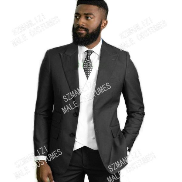 classic dark grey groom tuxedo groomsman man blazer business suit terno masculino prom men suits (jacket+pants+vest) men's & blazers, White;black
classic dark grey groom tuxedo groomsman man blazer business suit terno masculino prom men suits (jacket+pants+vest) men's & blazers, White;black