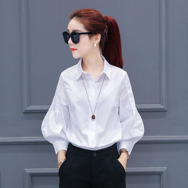 bubble sleeve lantern shirt women's long plush korean loose spring and autumn white blouses & shirts
bubble sleeve lantern shirt women's long plush korean loose spring and autumn white blouses & shirts