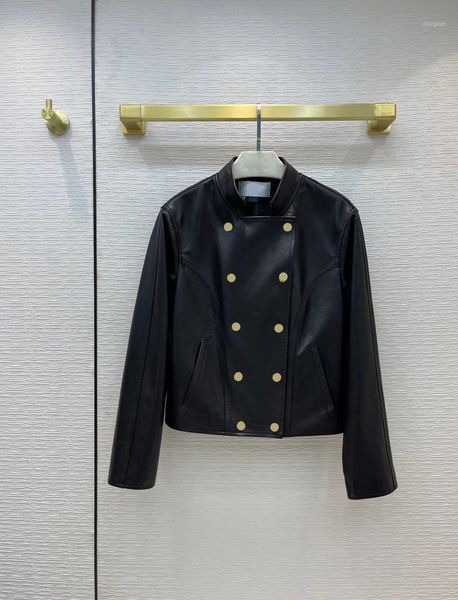 women's jackets high-end 100% sheepskin jacket for women autumn 2021 stand collar double breasted 3d cut slim leather lady, Black;brown
women's jackets high-end 100% sheepskin jacket for women autumn 2021 stand collar double breasted 3d cut slim leather lady, Black;brown