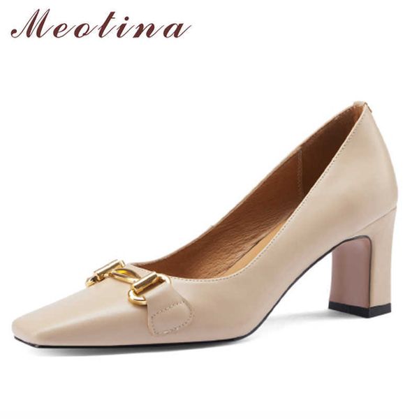 meotina square toe high heels genuine leather women shoes block heel pumps metal decoration female footwear beige large size 43 210608, Black
meotina square toe high heels genuine leather women shoes block heel pumps metal decoration female footwear beige large size 43 210608, Black