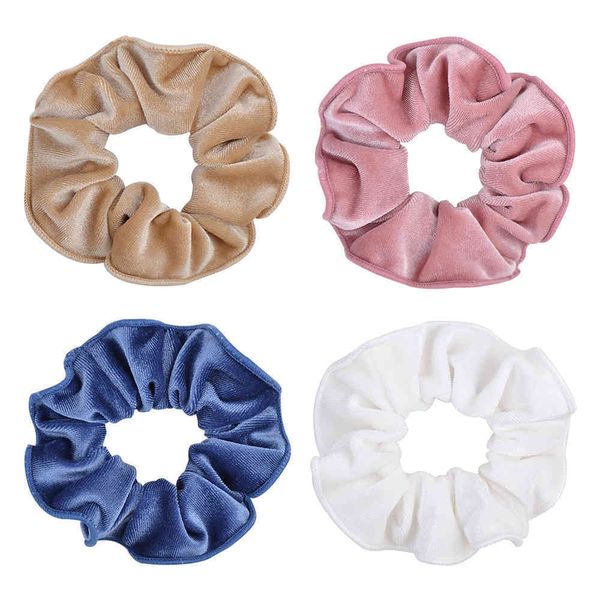 4 taps/batch solid velvet ring ties for woman horse tail titular scrunchies electric rubber strip hairband accessory, Golden;white
4 taps/batch solid velvet ring ties for woman horse tail titular scrunchies electric rubber strip hairband accessory, Golden;white