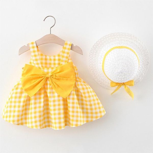 infant summer newborn baby girl dresses clothes plaid sleeveless casual cotton princess sun hat outfit 0 3y, Red;yellow
infant summer newborn baby girl dresses clothes plaid sleeveless casual cotton princess sun hat outfit 0 3y, Red;yellow