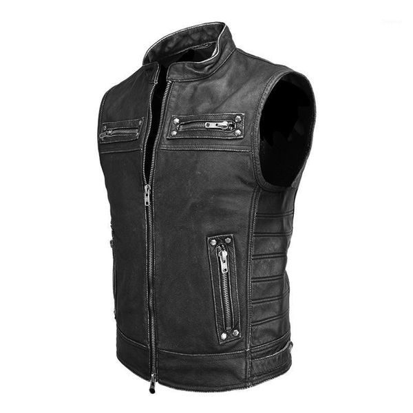 men's vests 2021 black men american biker's leather vest plus size xxxxl genuine cowhide spring slim fit motorcycle coat, Black;white
men's vests 2021 black men american biker's leather vest plus size xxxxl genuine cowhide spring slim fit motorcycle coat, Black;white