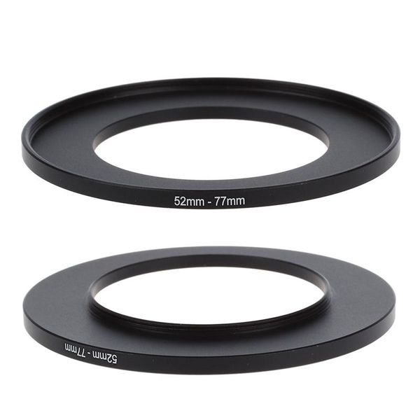 lens adapters & mounts retail 2 pcs camera step up filter black adapter ring metal for camera, 72mm-77mm 52mm-77mm
lens adapters & mounts retail 2 pcs camera step up filter black adapter ring metal for camera, 72mm-77mm 52mm-77mm