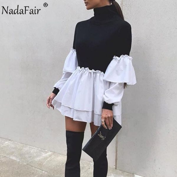 nadafair puff sleeve mini dress women casual party rib shirt patchwork 2021 spring long sleeve wrap a-line woman dress, Black;gray
nadafair puff sleeve mini dress women casual party rib shirt patchwork 2021 spring long sleeve wrap a-line woman dress, Black;gray