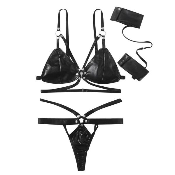 women's swimwear leather underwear for play sm women dress panty lingerie set 2021 lenceria sensual mujer, White;black
women's swimwear leather underwear for play sm women dress panty lingerie set 2021 lenceria sensual mujer, White;black