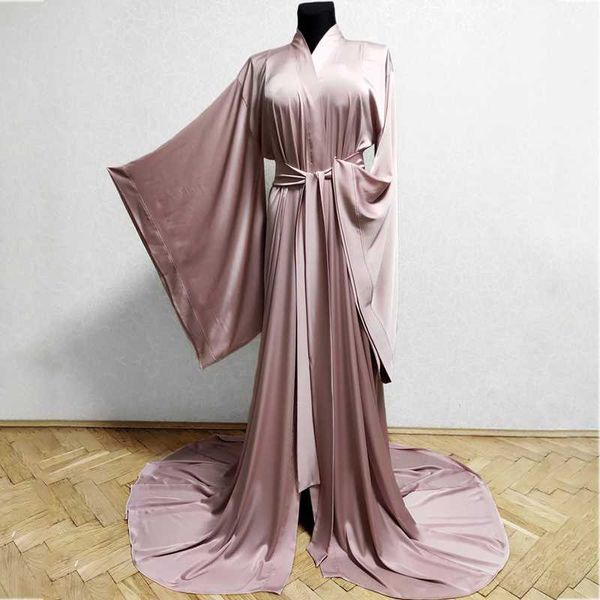 wraps & jackets long silk robe kimono dressing gown with belt wedding bathrobes women boudoir sleepwear nightgowns, White
wraps & jackets long silk robe kimono dressing gown with belt wedding bathrobes women boudoir sleepwear nightgowns, White